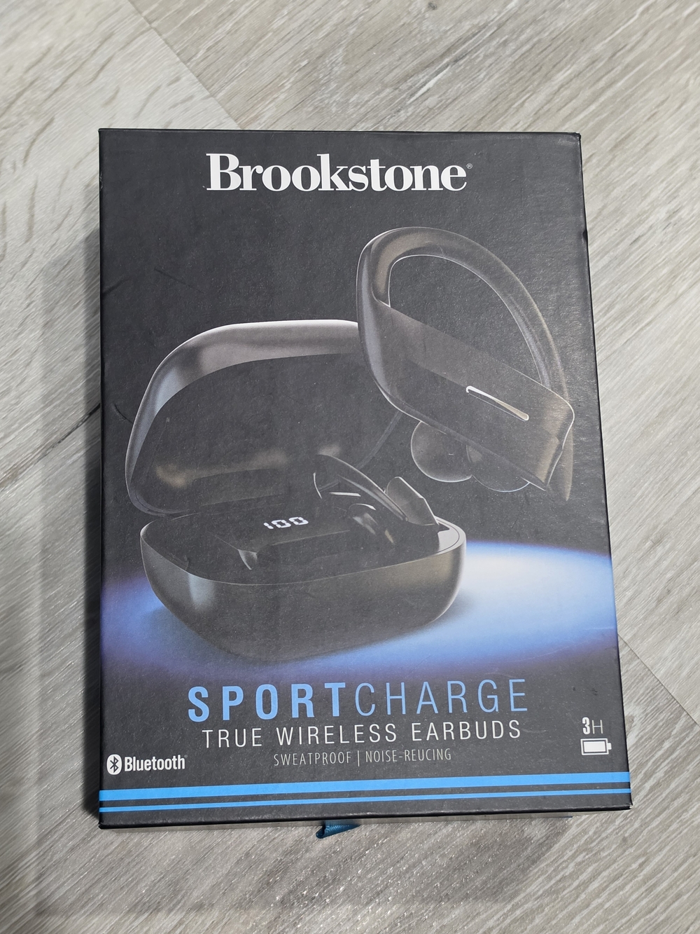 Brookstone SportCharge True Wireless Earbuds — Black